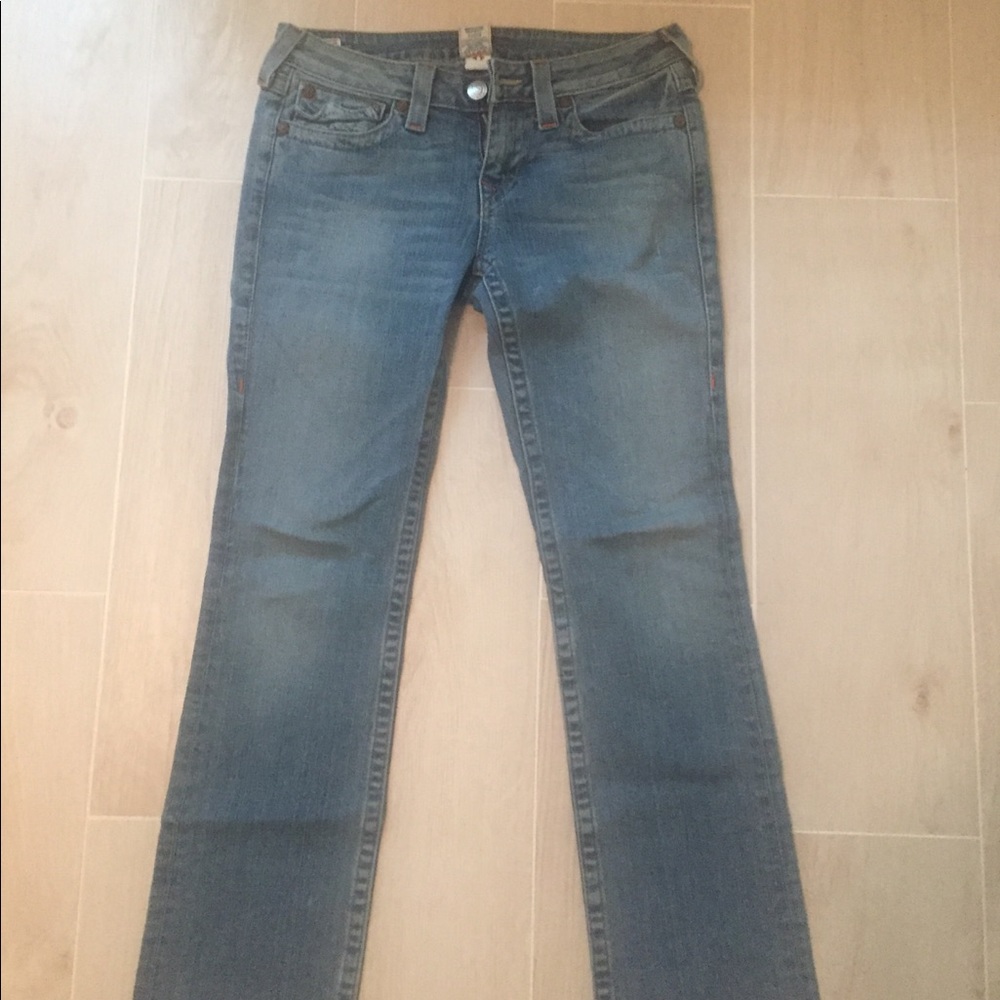 True Religion Womens Straight Jeans